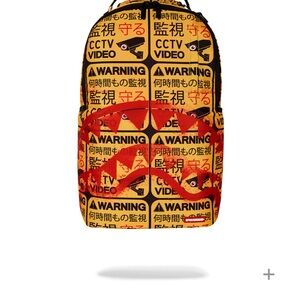 Sprayground Vibrant Red and Yellow Backpack